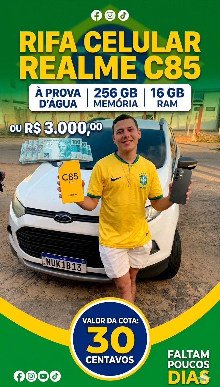 REALME C85 OU 3,000 NO PIX